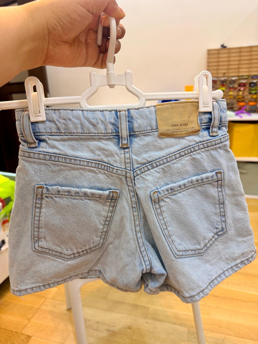 Zara Джинсовая юбка-шорты Zara для девочки — фото 2