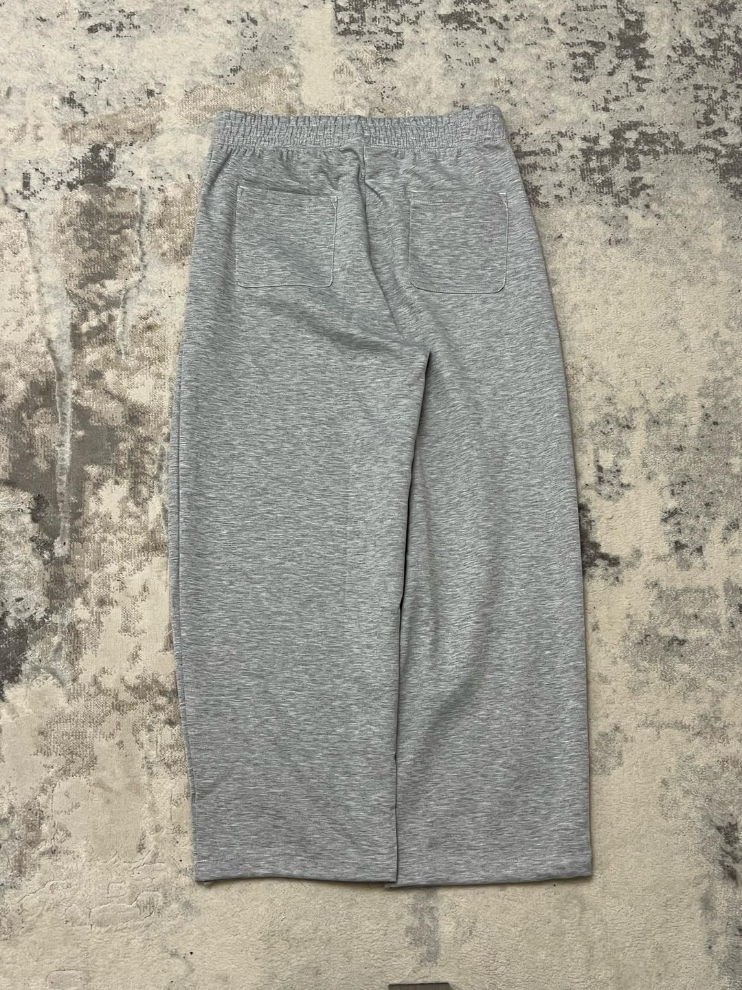 Нет бренда sweatpants серые широкие штаны — фото 2