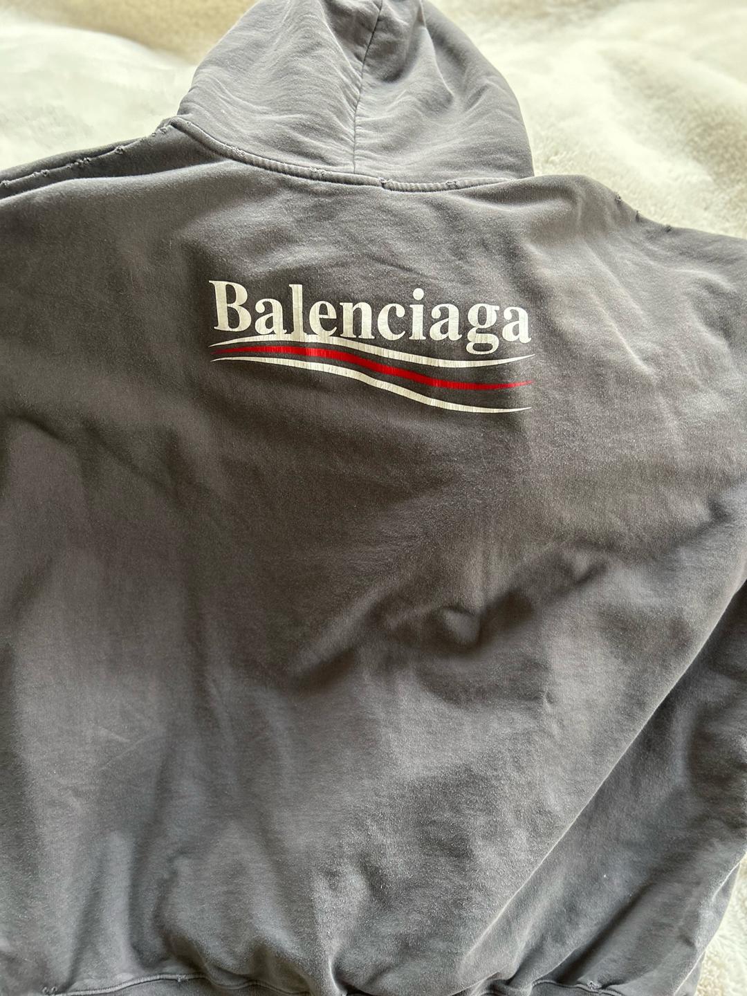 Balenciaga Серое худи Baleciaga — фото 2