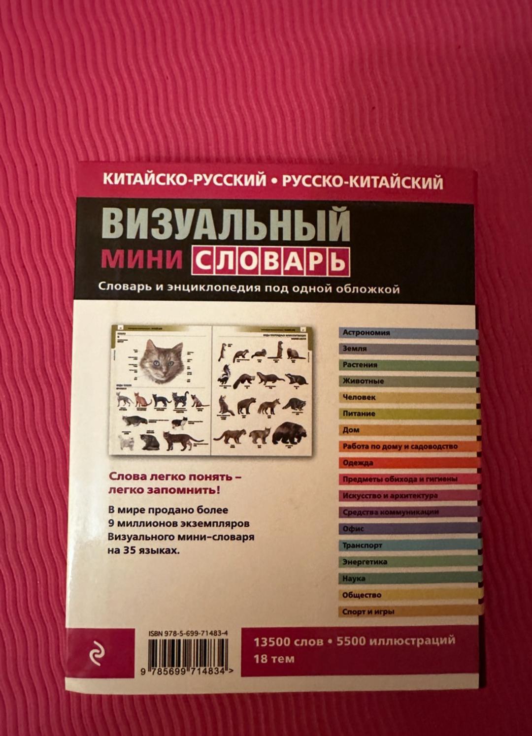 ЭКСМО Китайско-русский / русско-китайский визуальный мини-словарь — фото 2