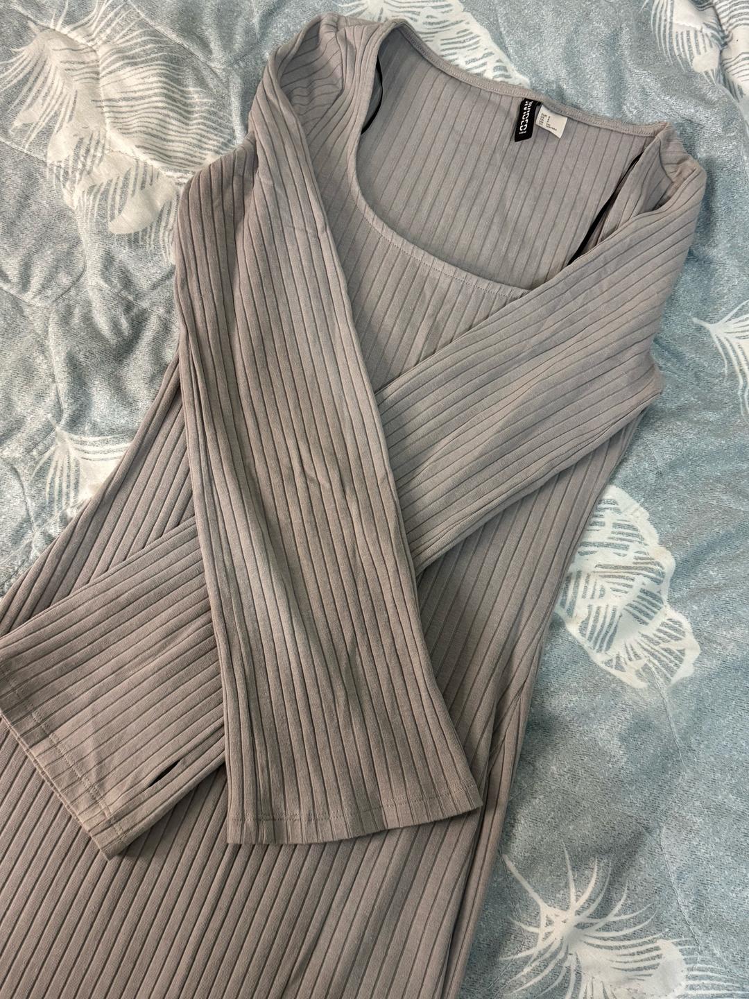 H&M Платье в рубчик — фото 2