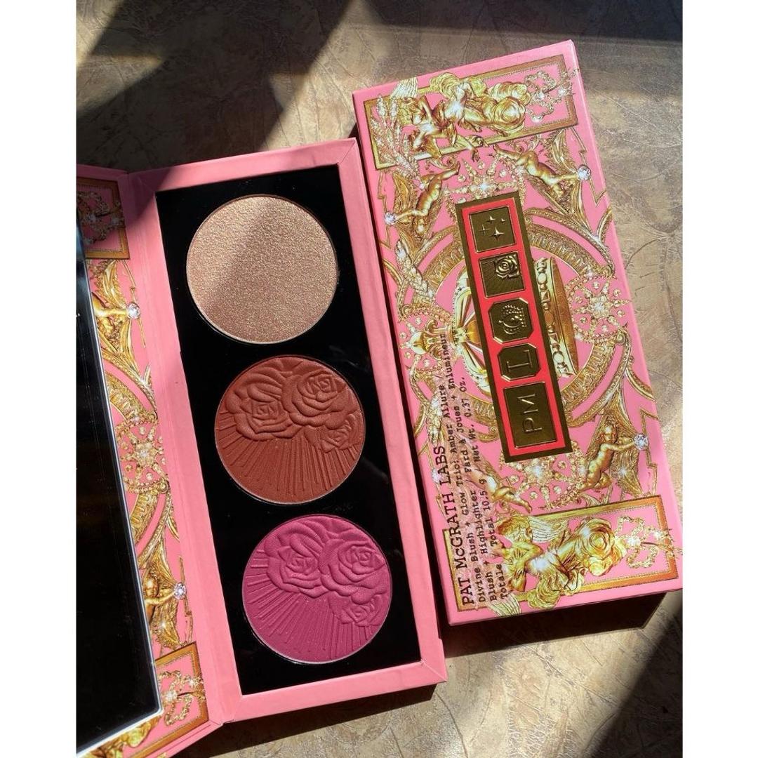 PAT MCGRATH LABS Палетка Pat McGrath Labs Divine Blush + Glow Trio Amber Allure — фото 2
