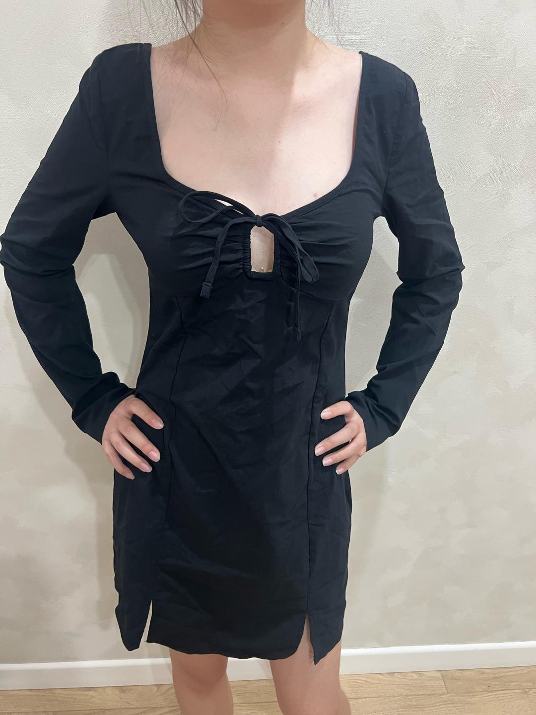 Bershka чёрное платье — фото 2