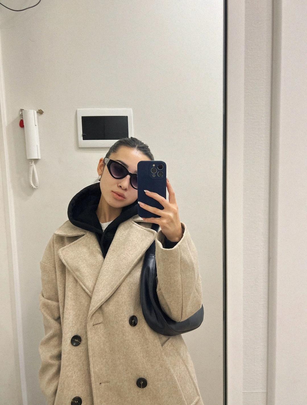 Zara Двубортное пальто ZARA — фото 2