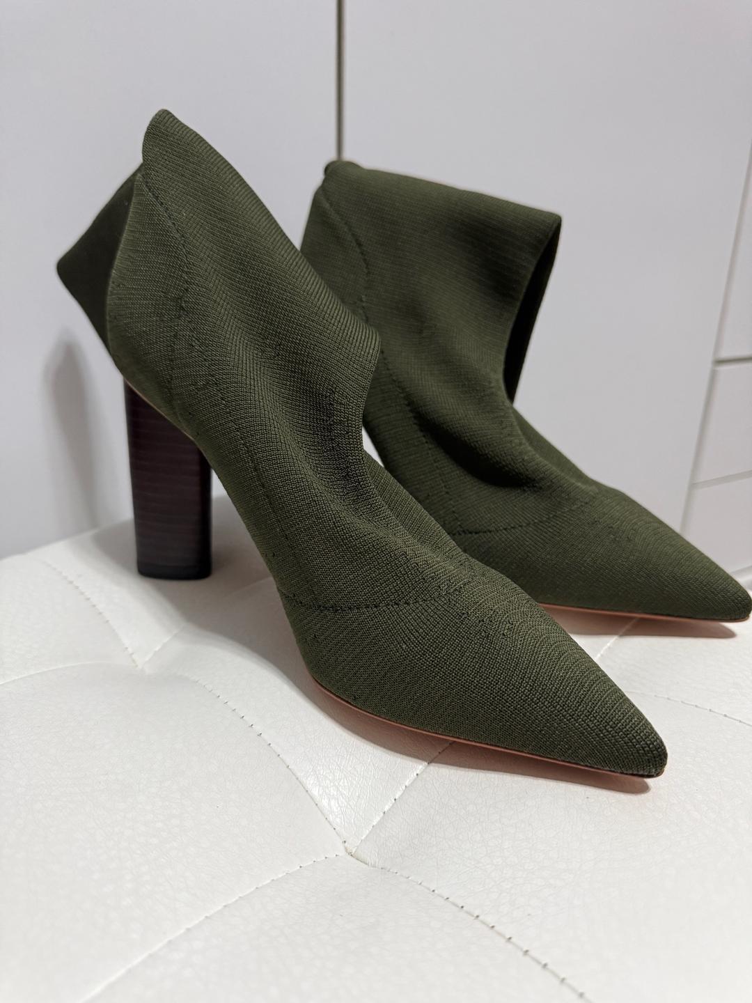 season 2 Трикотажные ботильоны Yeezy Season 2 Knit Low Boots (Dark Olive) — фото 2