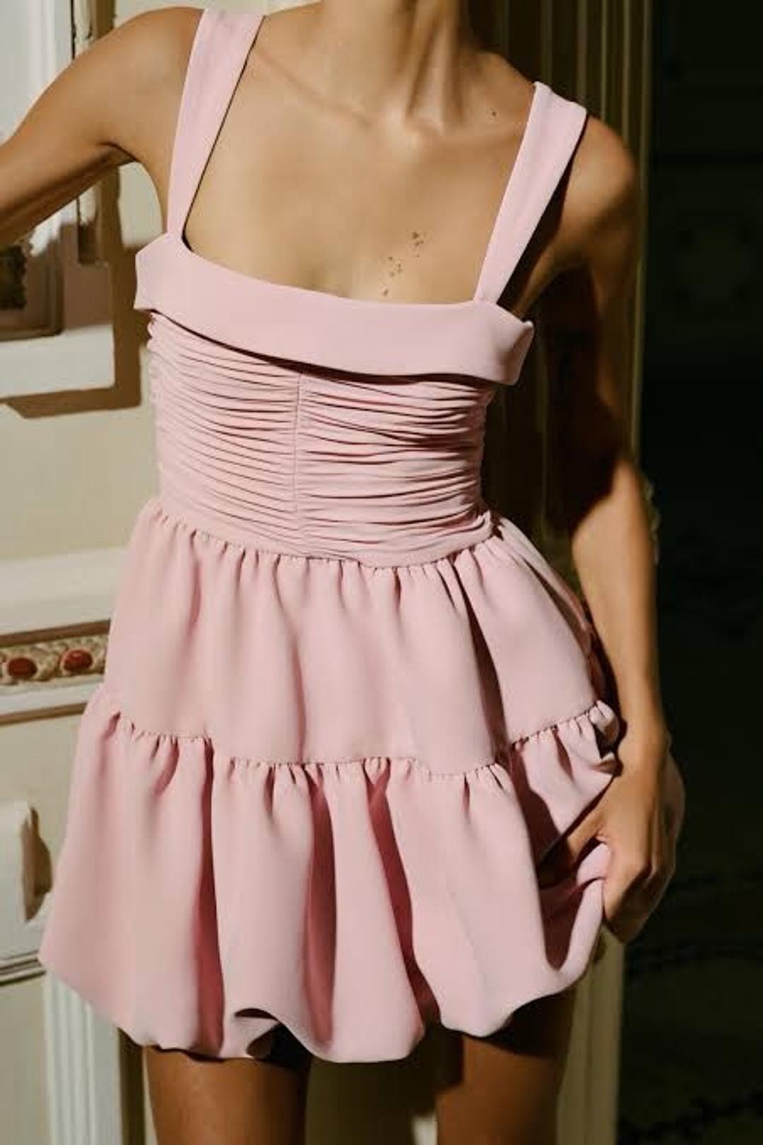 Zara Платье мини Zara розовое — фото 2