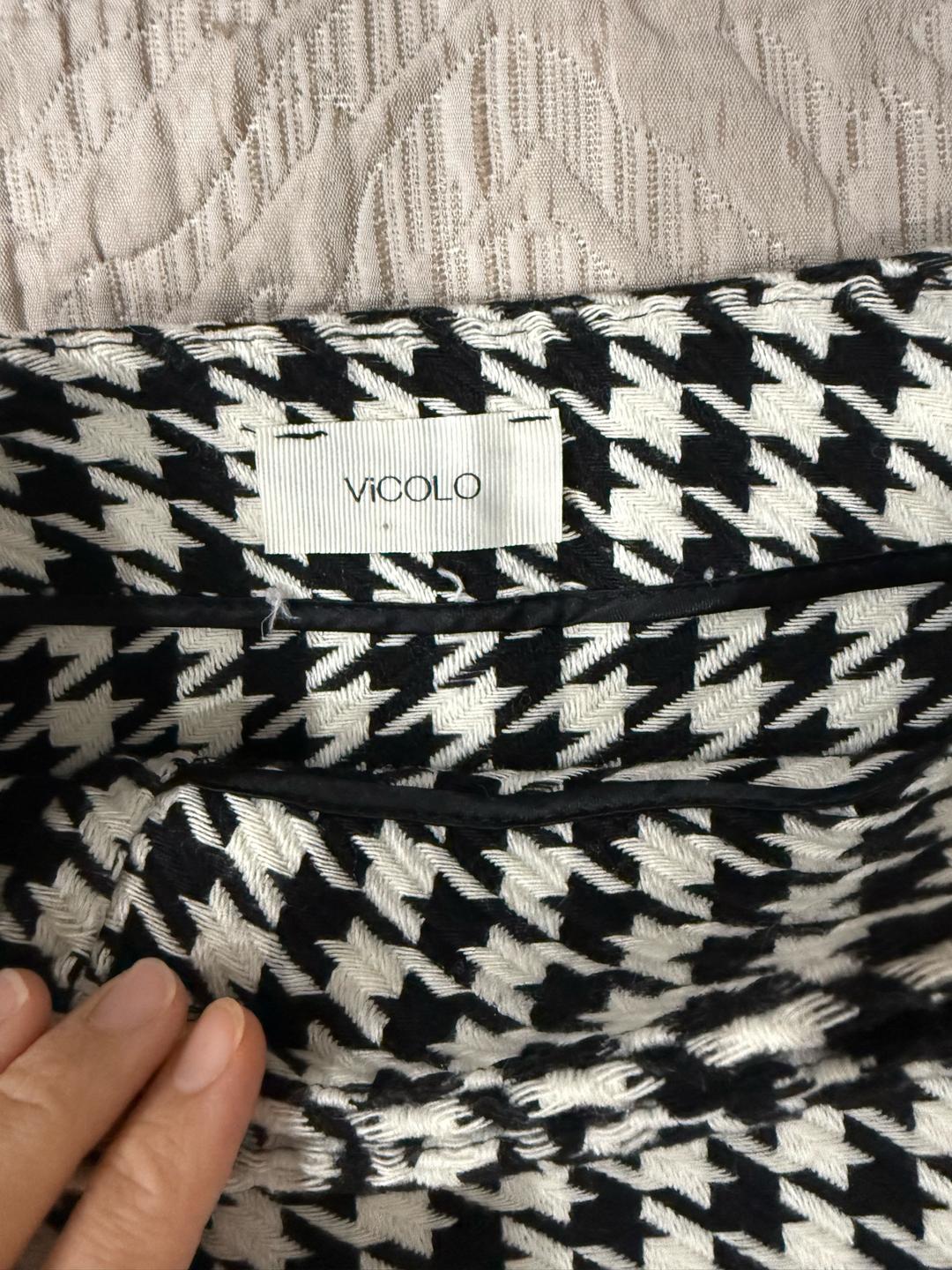 Vicolo Мини-юбка VICOLO с принтом гусиная лапка — фото 2