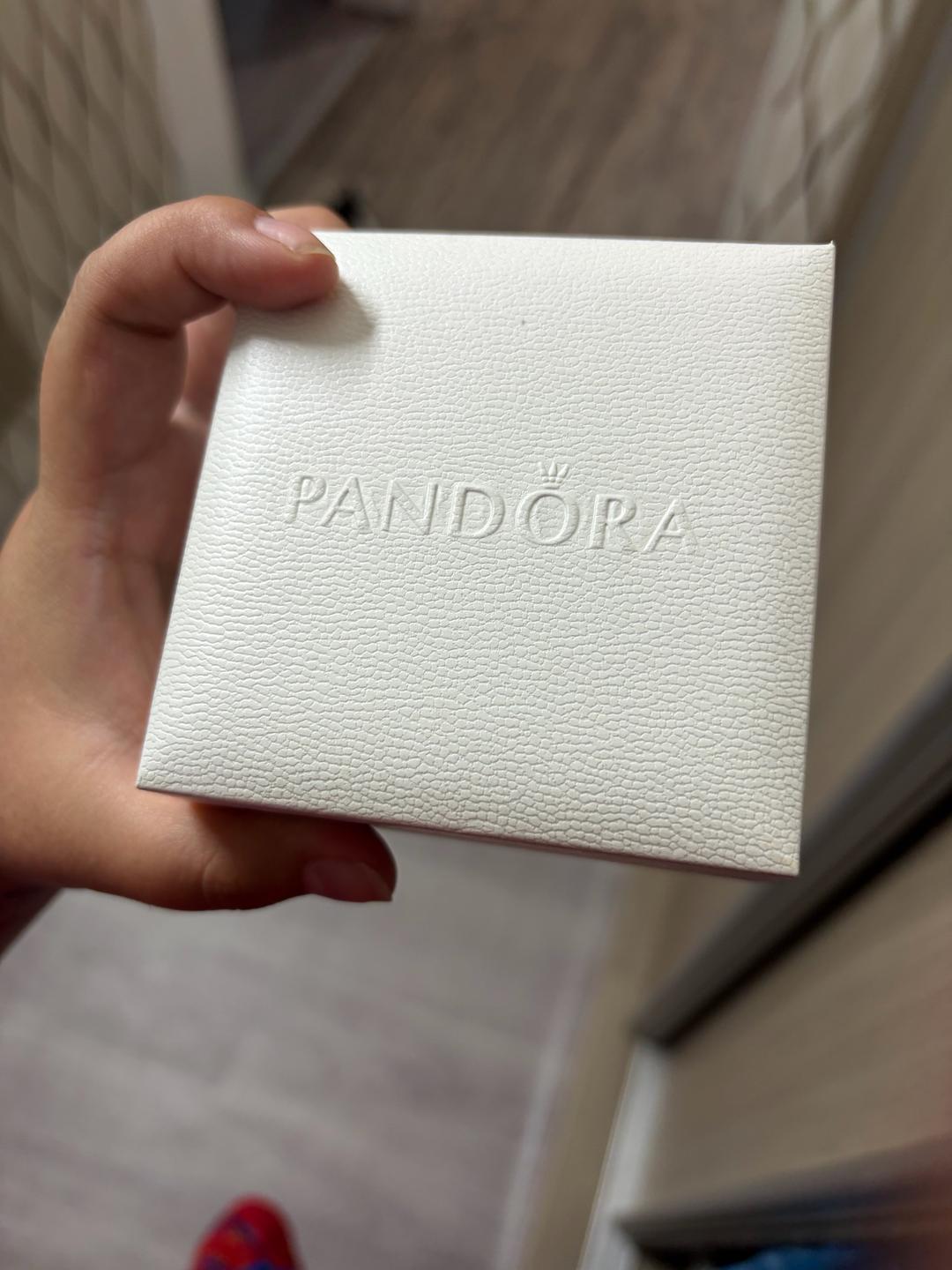 Pandora Кольцо Pandora Современный минимализм + сережки пандора сердца — фото 2