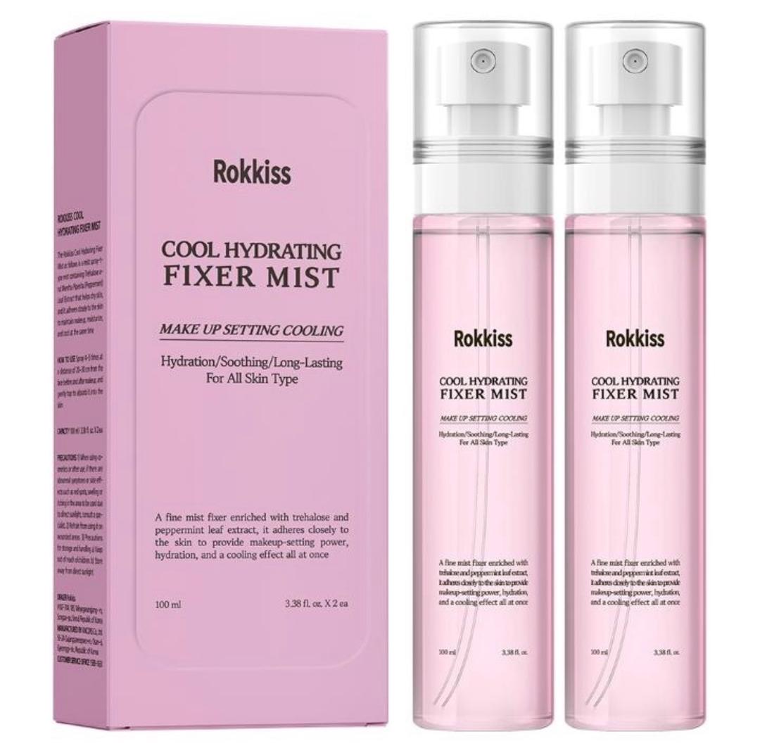 Rokkiss Фиксатор макияжа Cool Hydrating Fixer Mist 1+1 (100мл+100мл) — фото 2