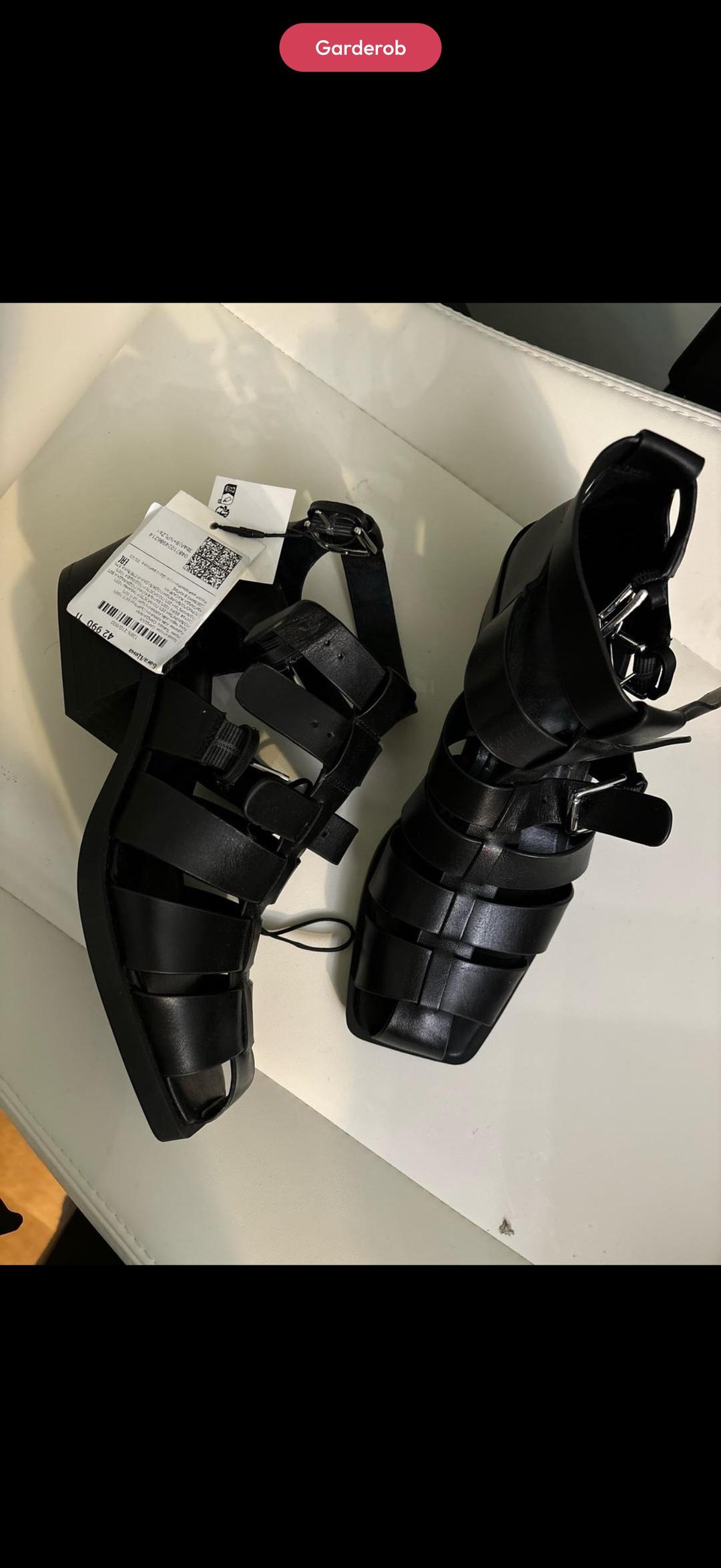 Zara Новые кожаные босоножки — фото 2