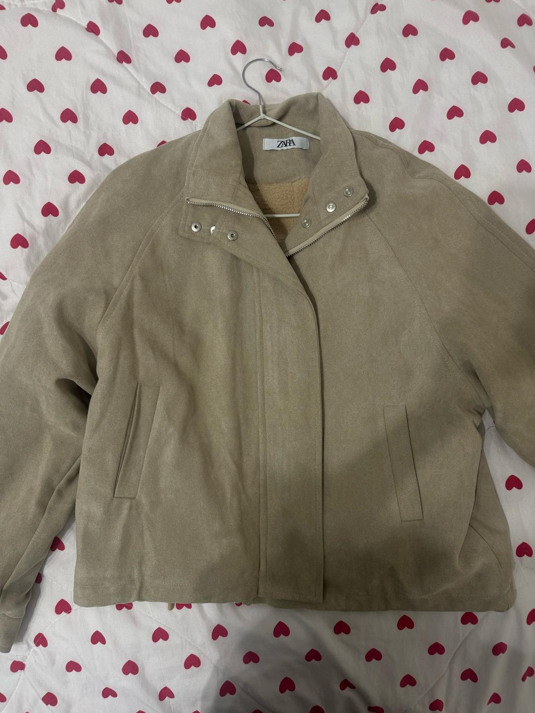 Нет бренда Куртка Zara замшевая на меху — фото 2