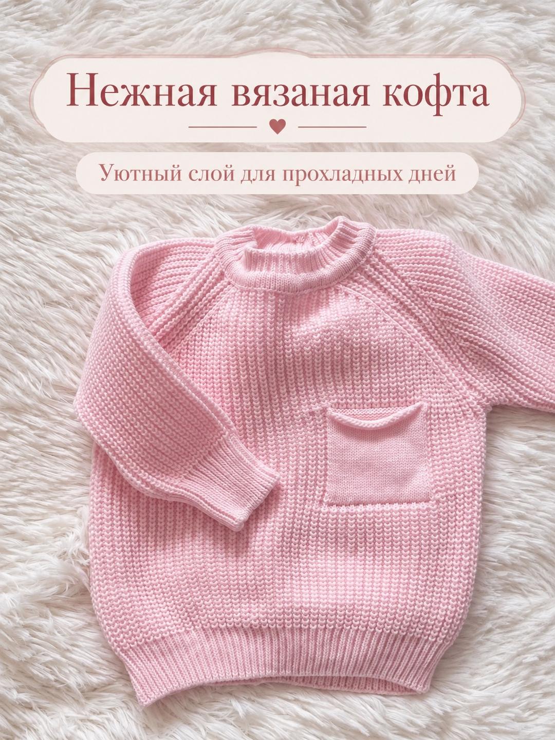 Винни Вязаный костюм для новорожденной девочки 0-6 м, в подарочной коробке — фото 2