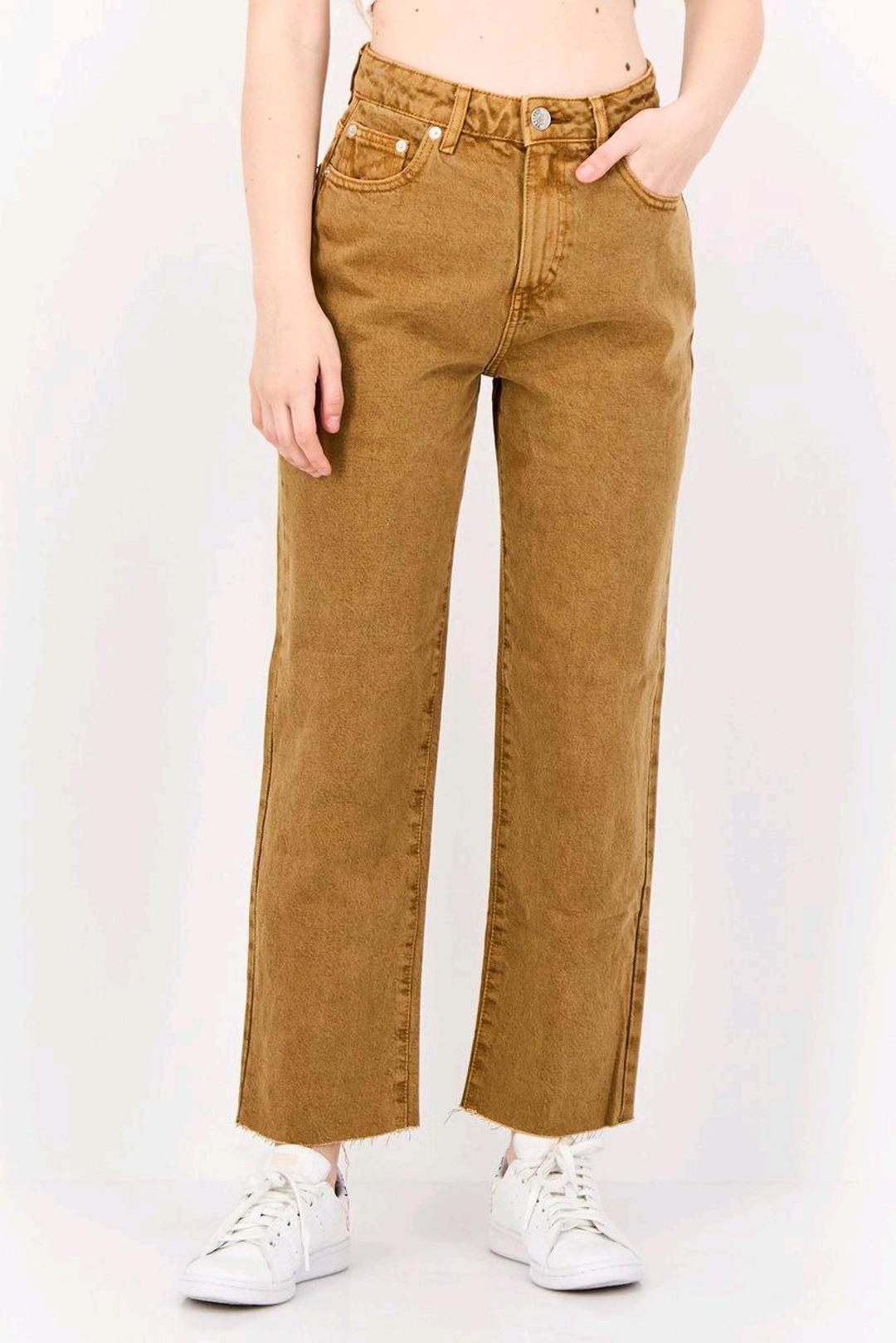Pull & Bear Прямые коричневые джинсы Pull&Bear — фото 2