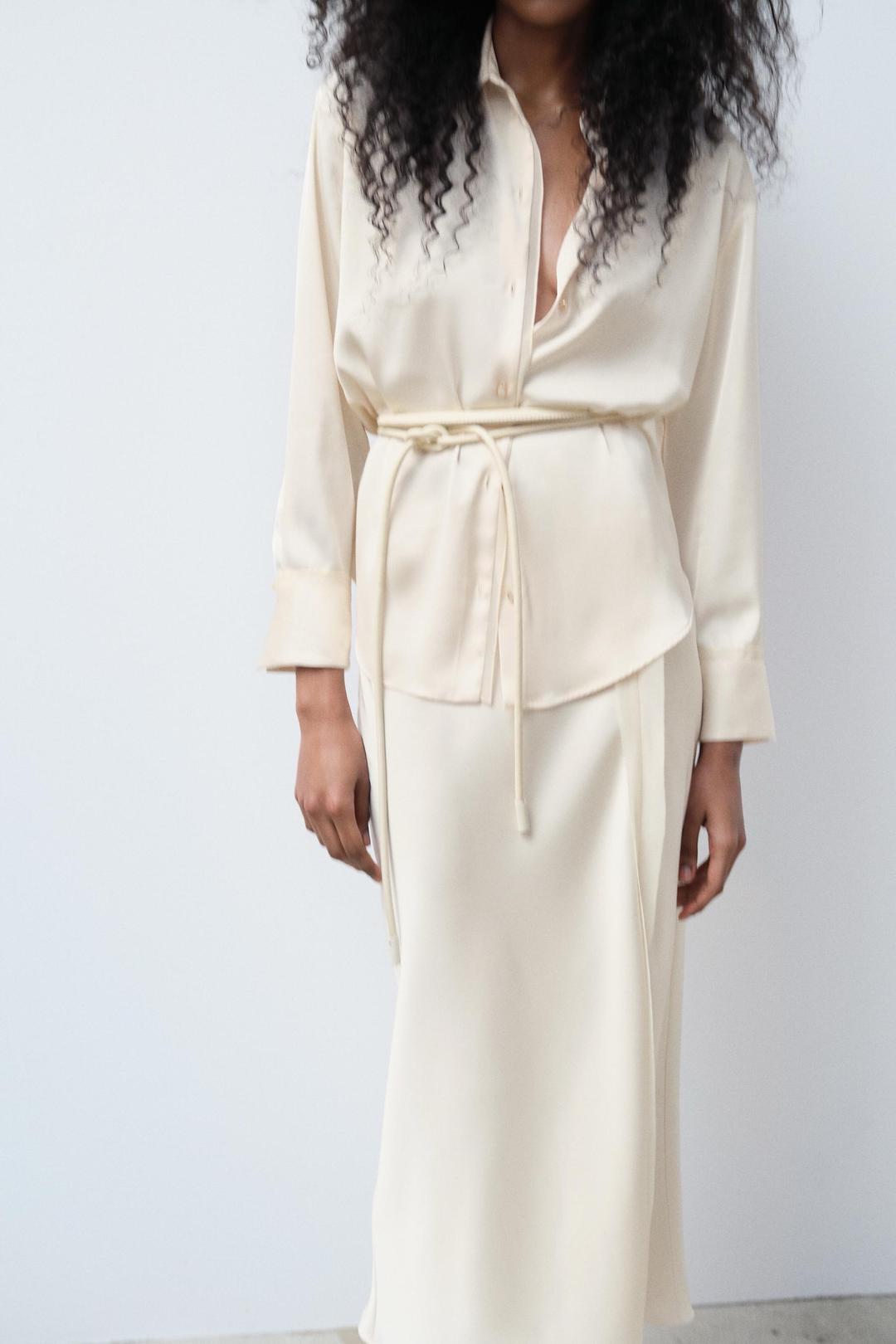 Zara Атласная блузка, Zara — фото 2