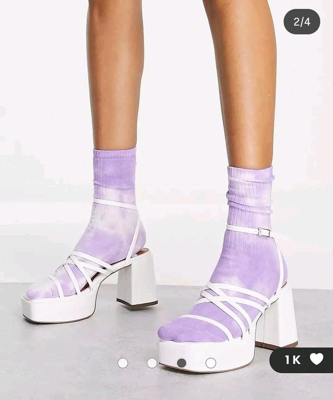 ASOS Босоножки белые на платформе ASOS — фото 2