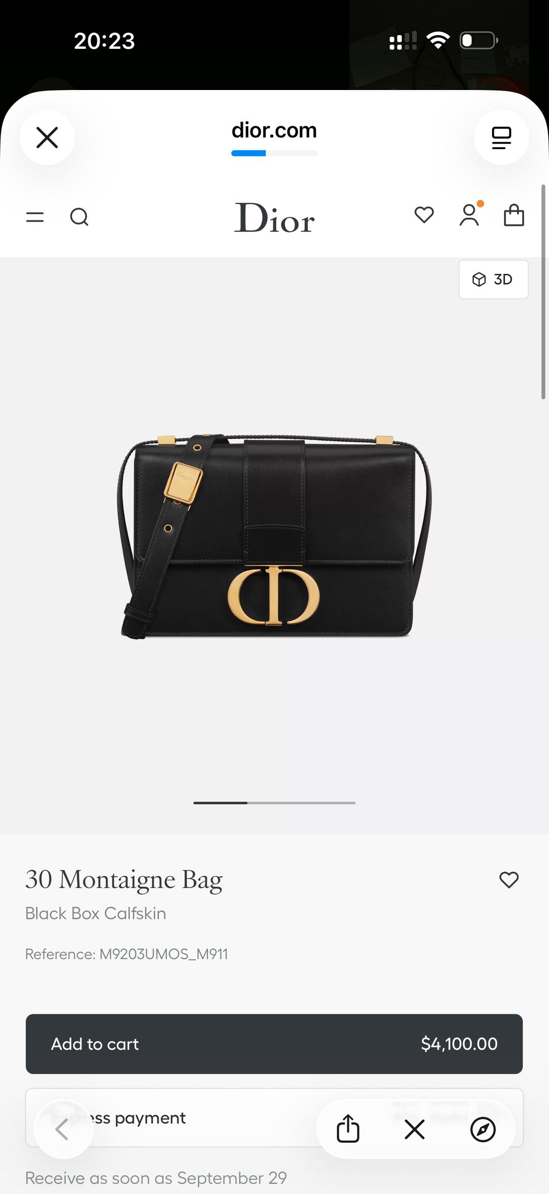 Dior Сумка Dior 30 Montaigne — фото 2