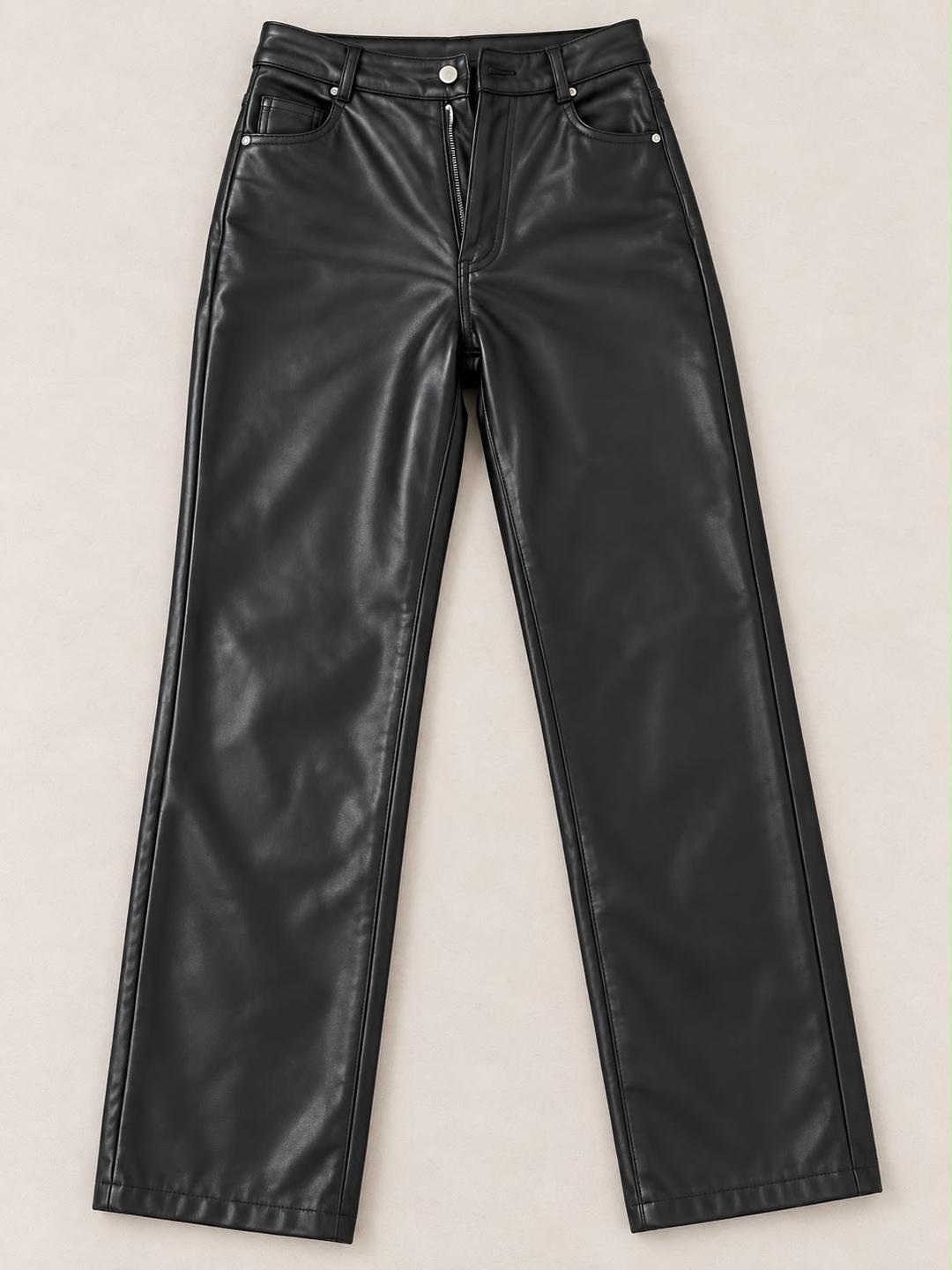Zara Брюки из экокожи — фото 2