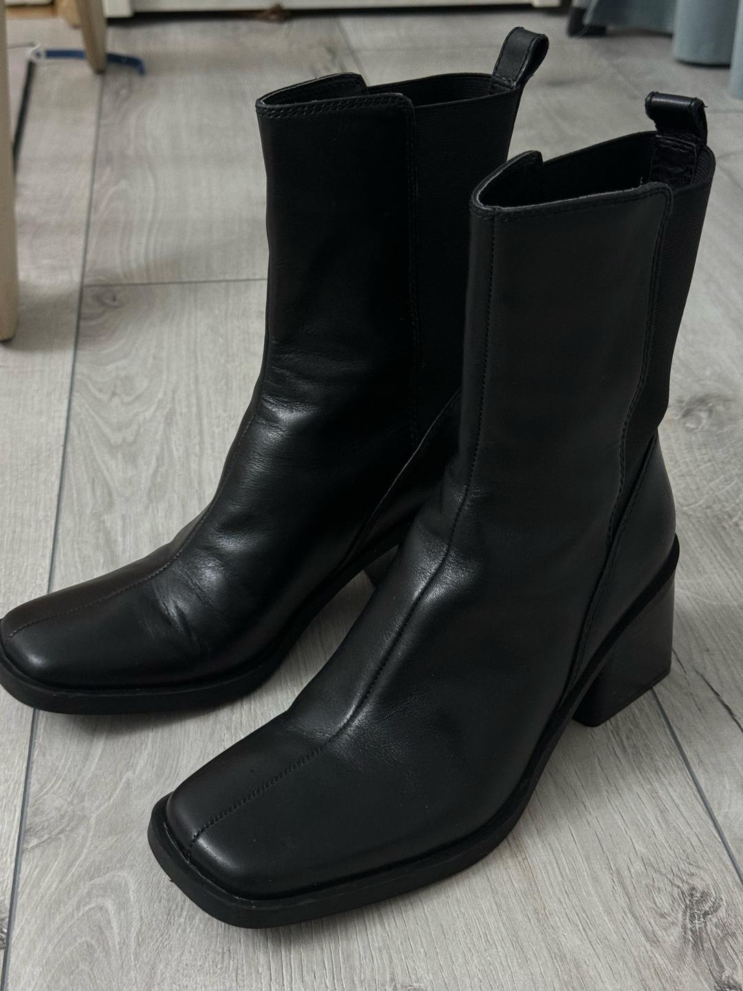 Zara Сапоги Zara кожаные — фото 2