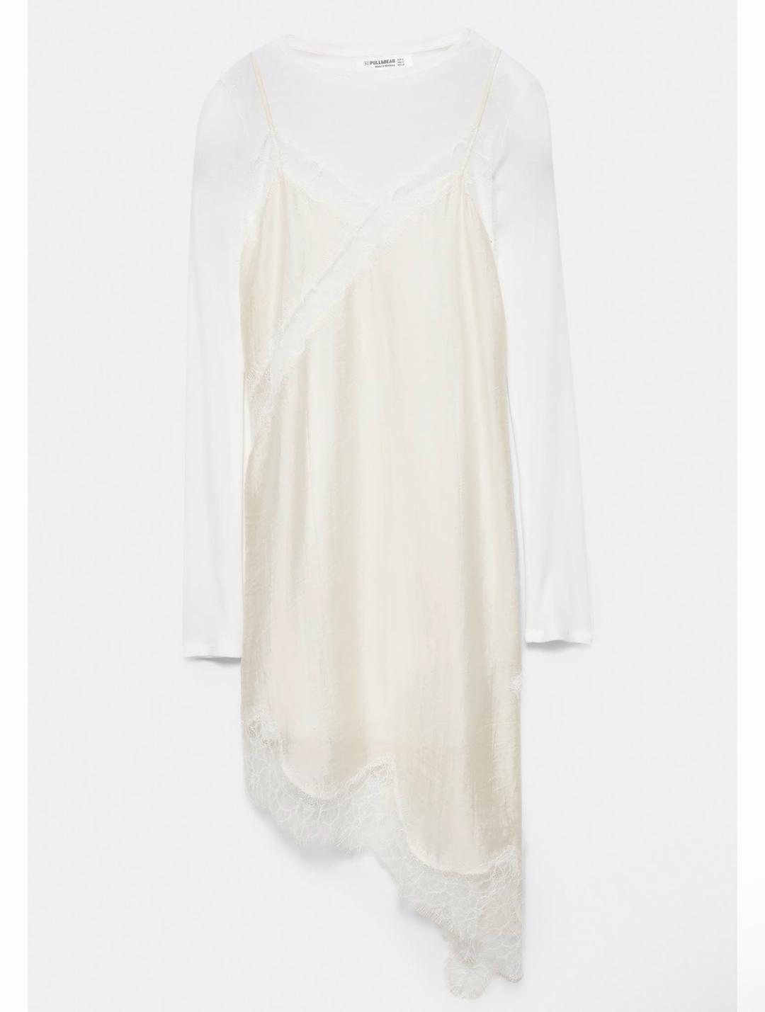 Pull & Bear Платье с кружевом Pull&Bear — фото 2