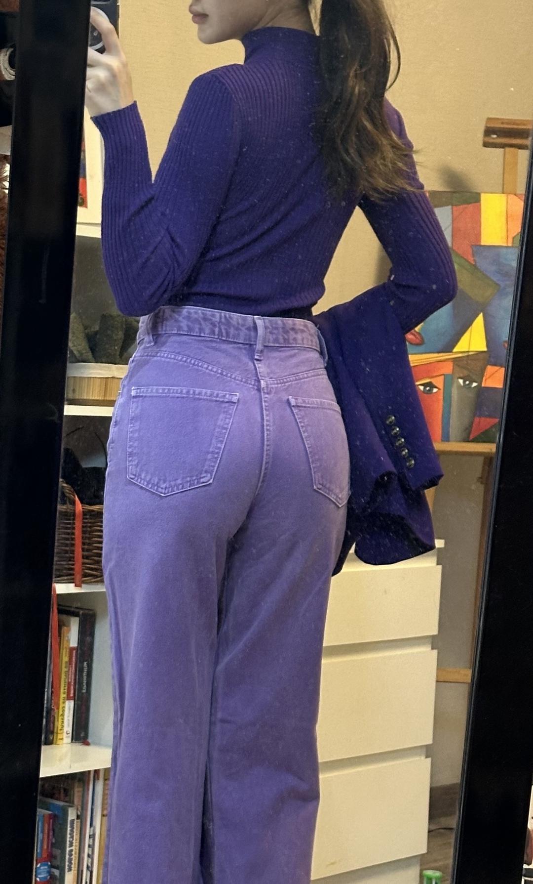 Zara Блузка Zara фиолетовая  — фото 2