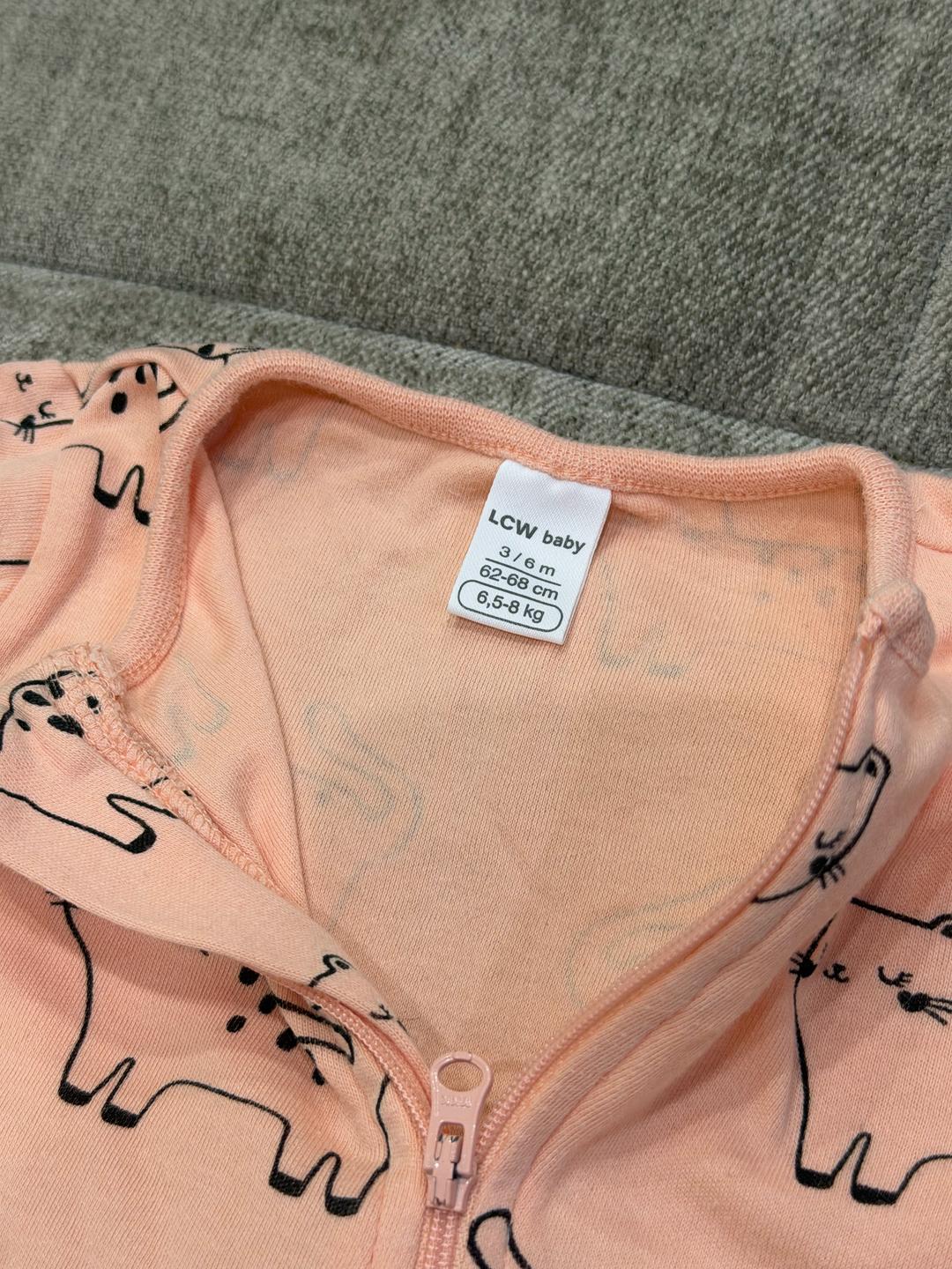 LC Waikiki Комбинезон LCW baby с принтом котиков — фото 2