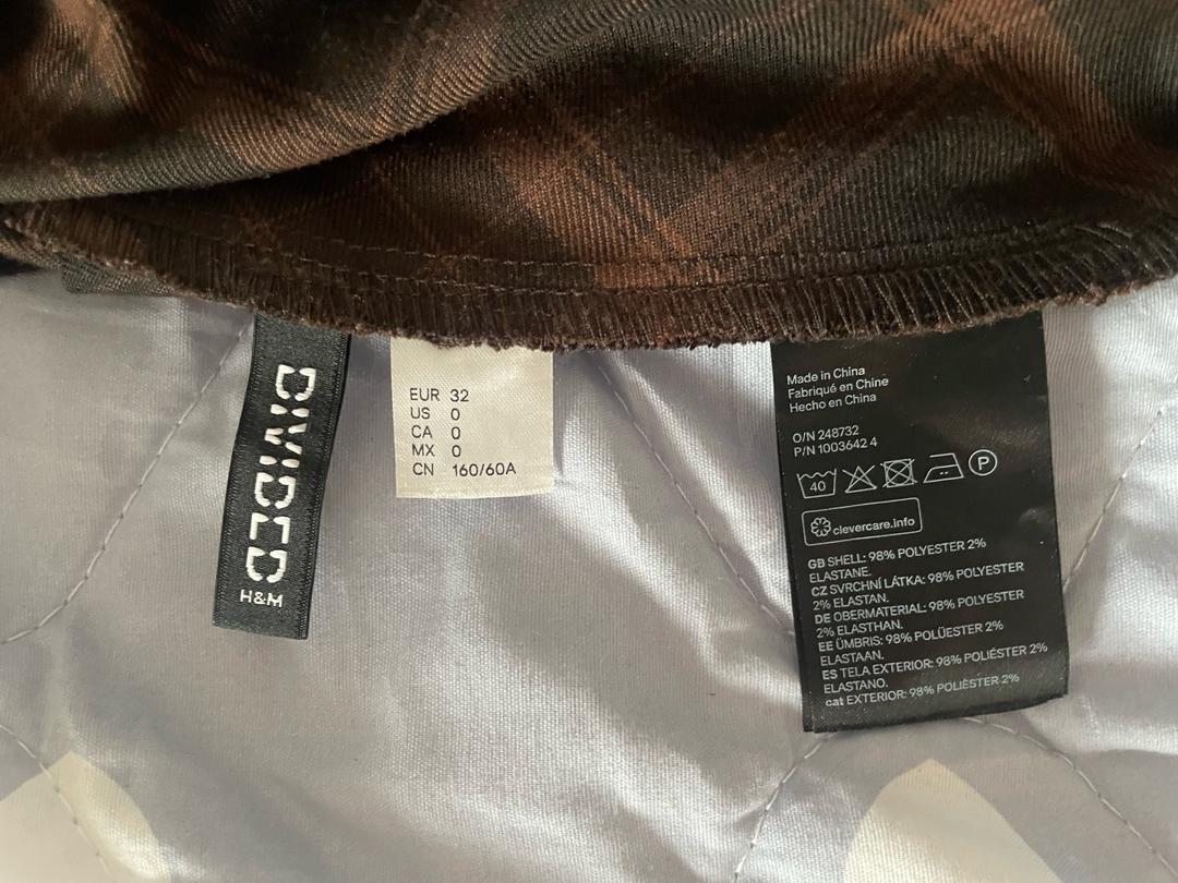 H&M Коричневая юбка в клетку от H&M — фото 2