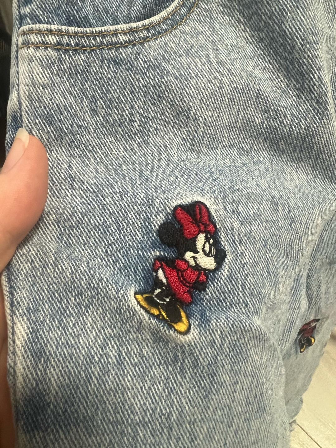 Zara Джинсовый комбинезон Zara с принтом Minnie Mouse — фото 2