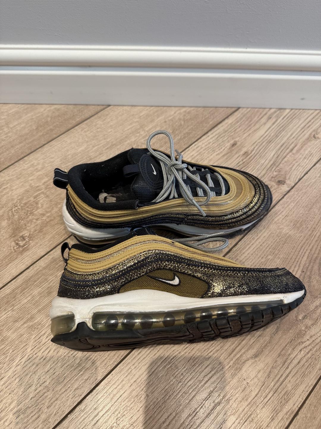 Nike Золотые Кроссовки Nike air max 97 — фото 2
