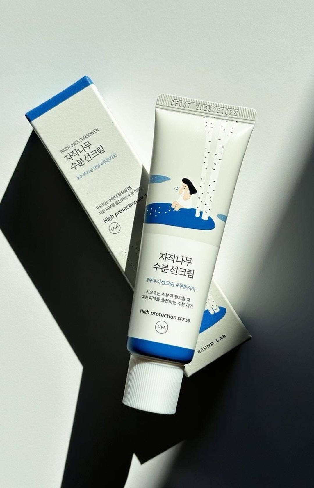 Round Lab Увлажняющий солнцезащитный крем Round Lab Birch Juice Moisturizing Sunscreen — фото 2