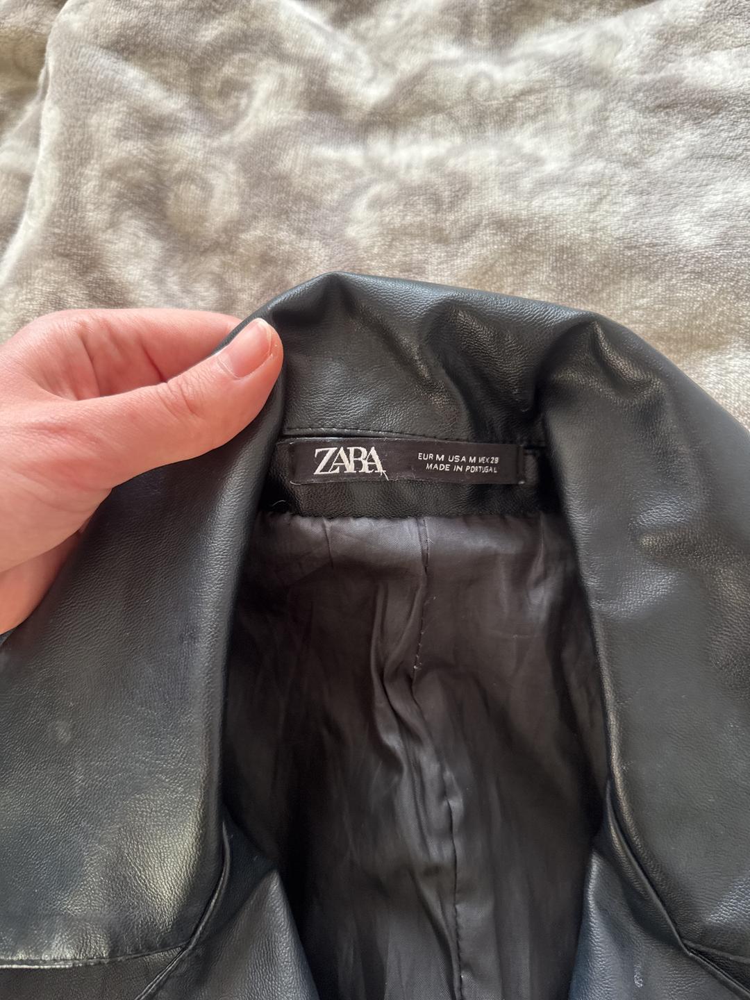 Zara Кожаная куртка Zara — фото 2