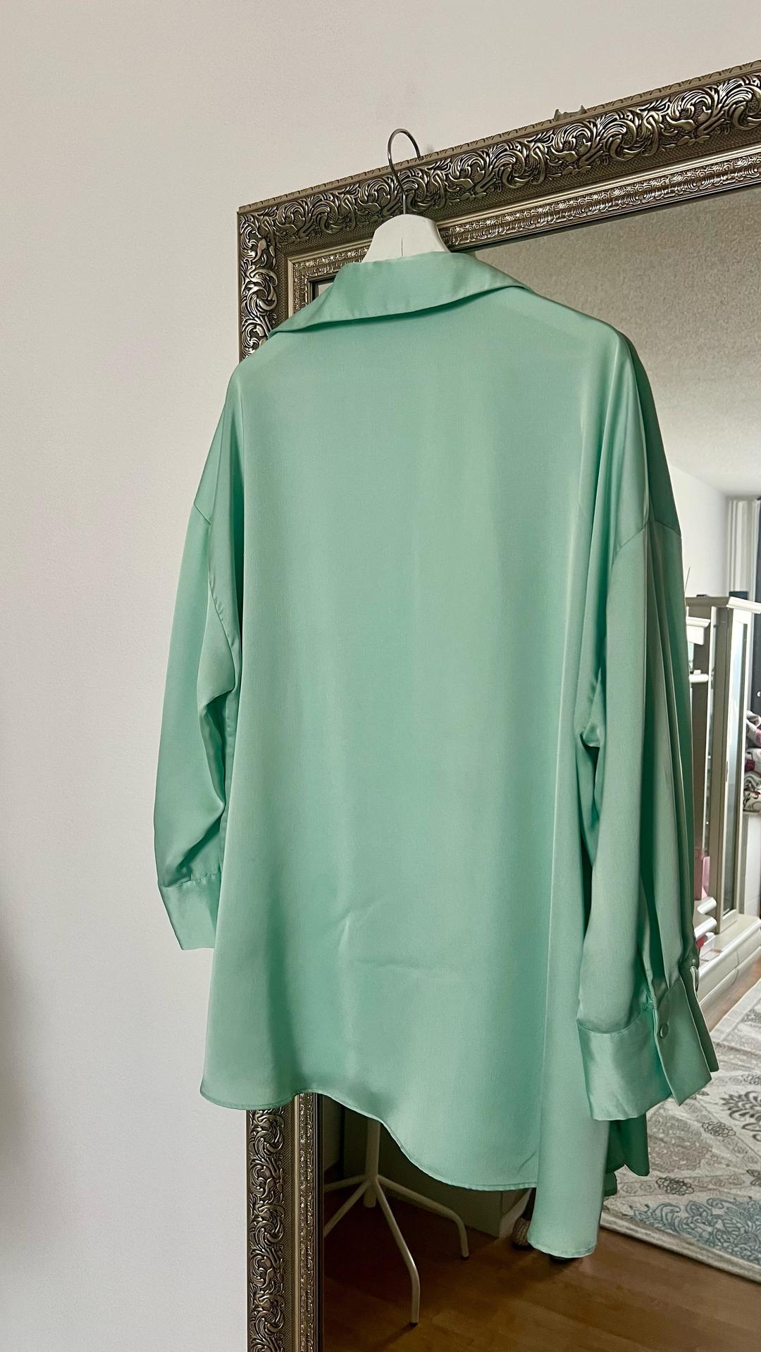 Zara Бирюзовая рубашка Zara — фото 2