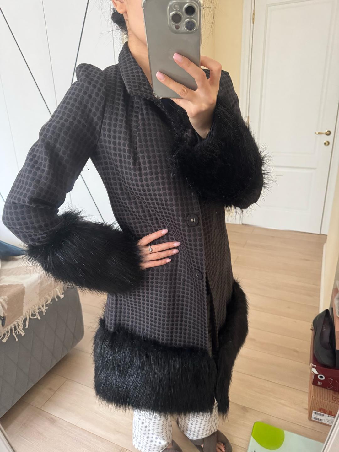 H&M Пальто с отделкой из искусственного меха — фото 2