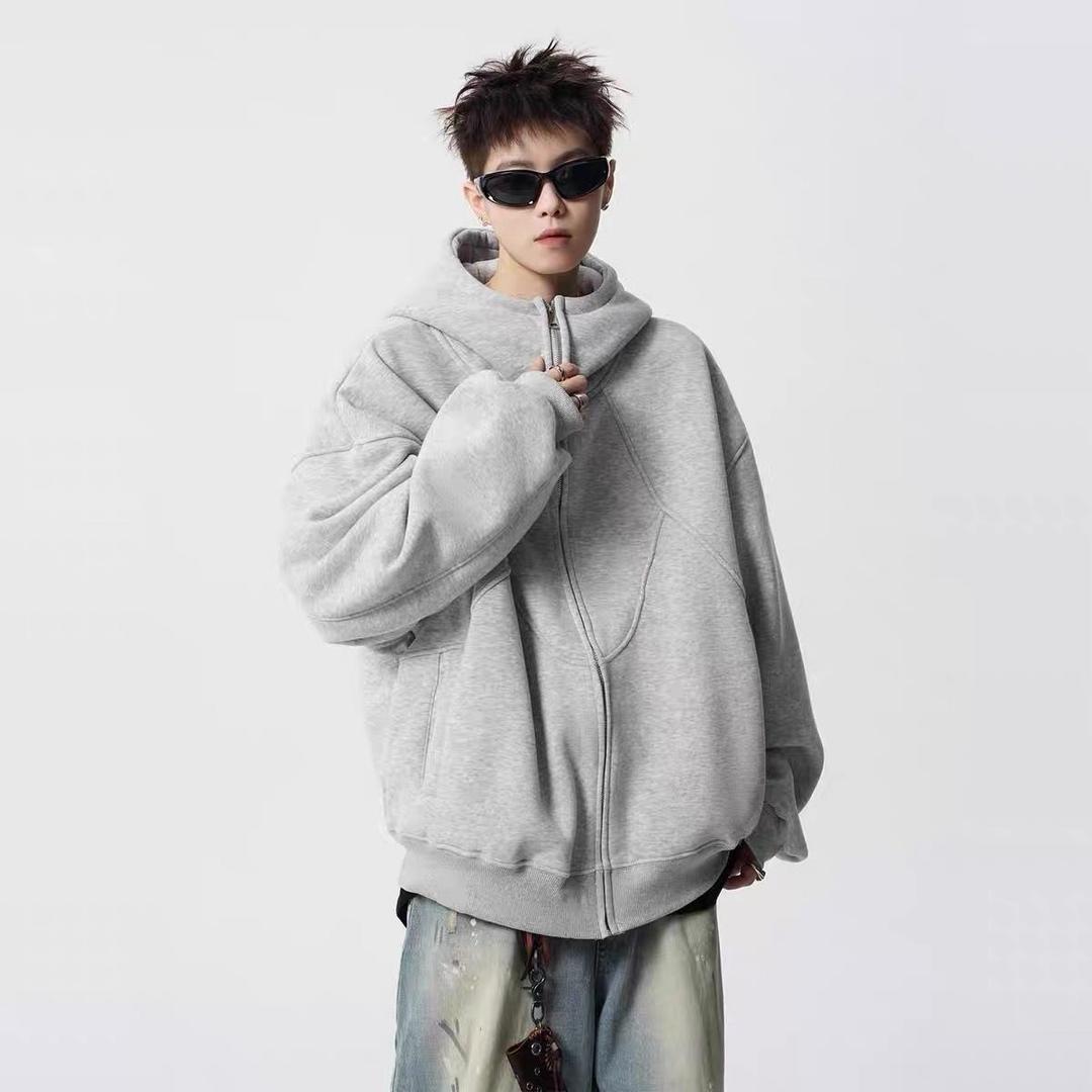 Нет бренда Толстовка оверсайз на молнии — фото 2
