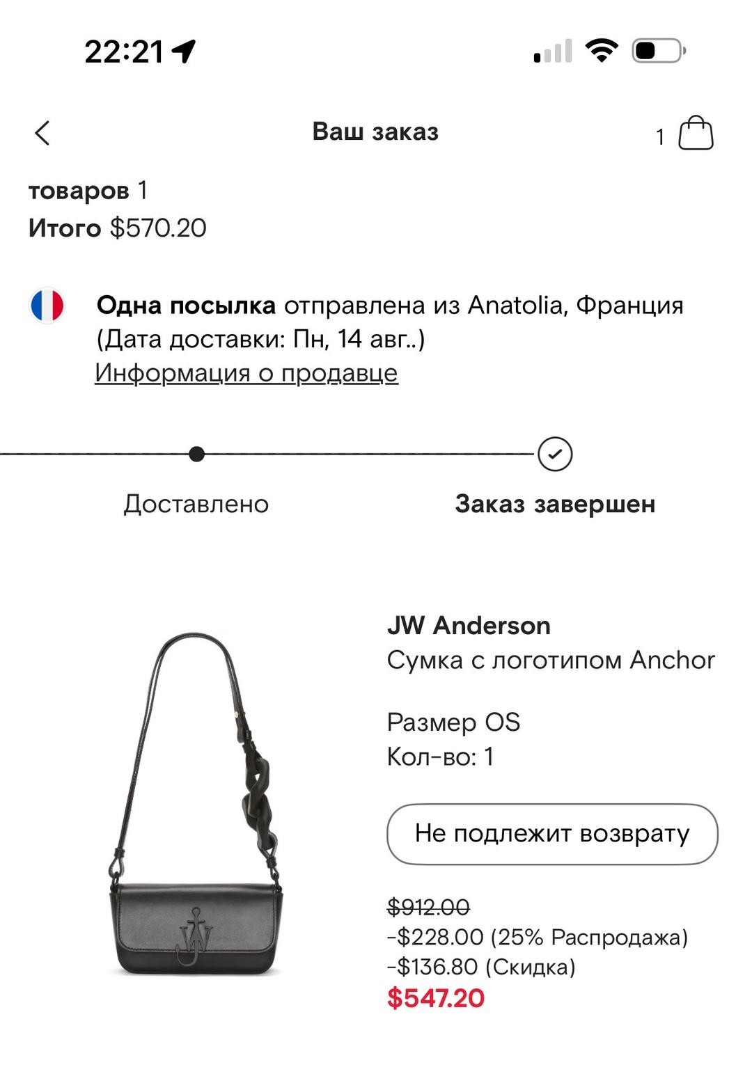 JW ANDERSON Сумка JW Anderson — фото 2