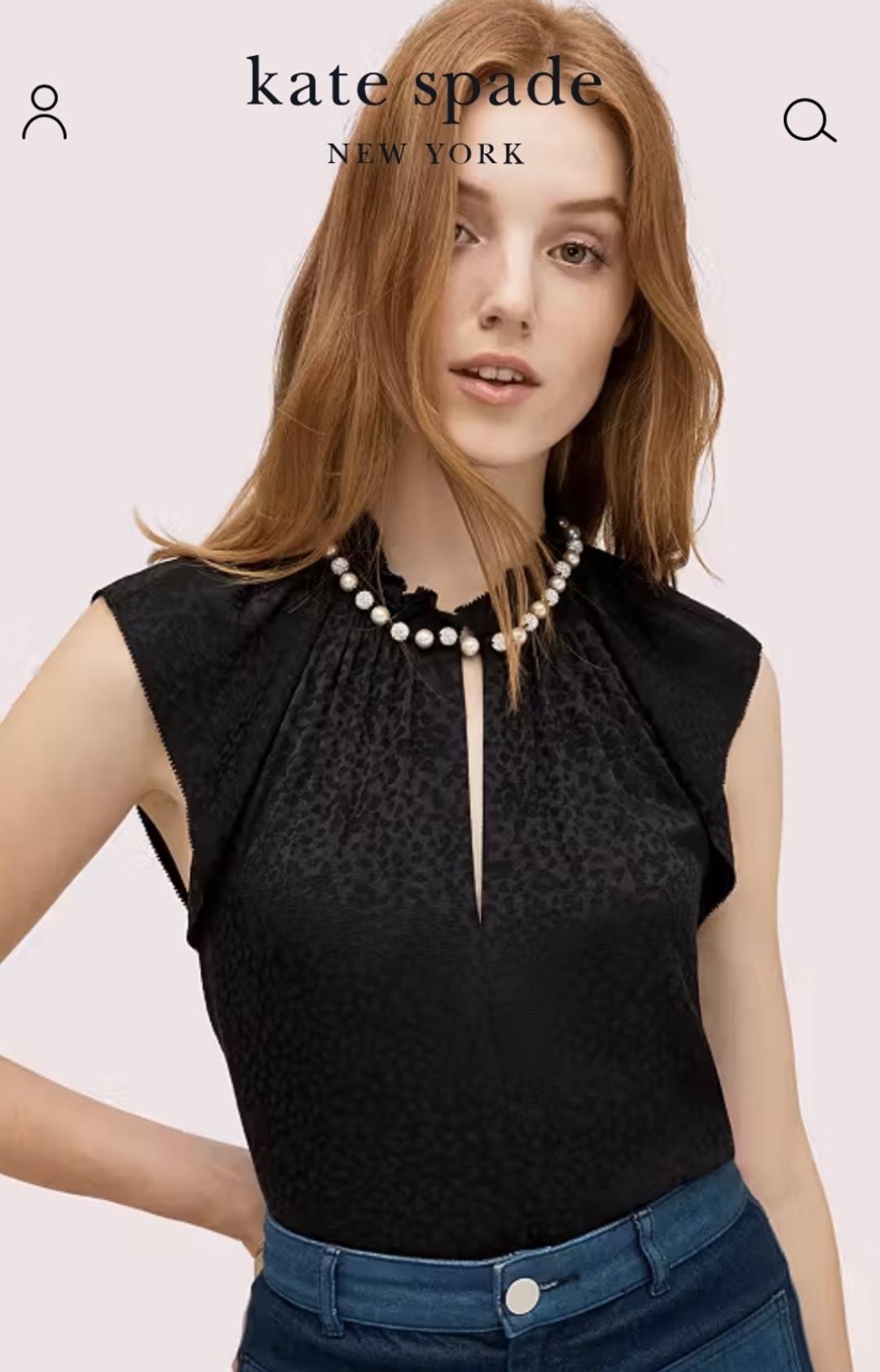 kate spade Новая шелковая блуза Kate Spade Нью-Йорк — фото 2