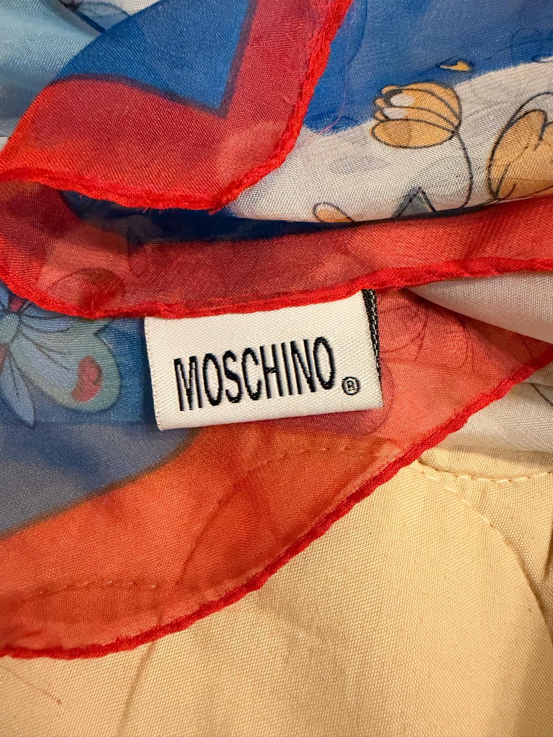 Moschino Шелковый винтажный палантин Moschino — фото 2