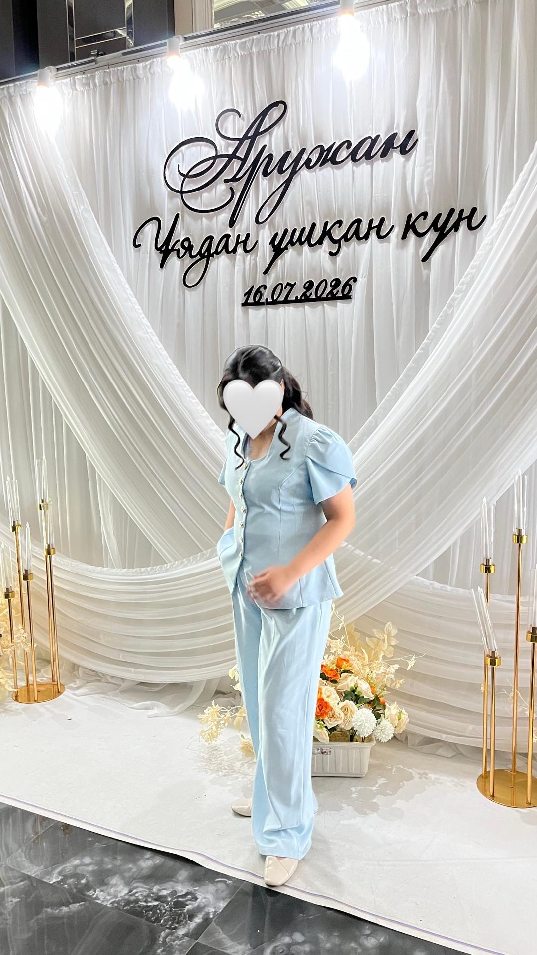 Нет бренда Стильный брючный костюм-двойка (жакет + брюки) — фото 2