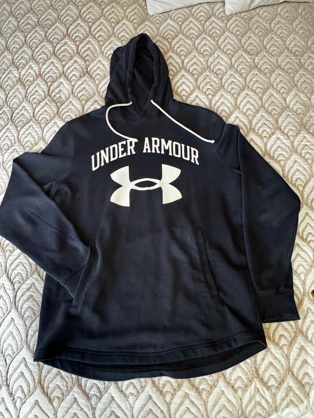 Under Armour Худи Under Armour Rival Terry Big Logo Hoodie. — фото 2