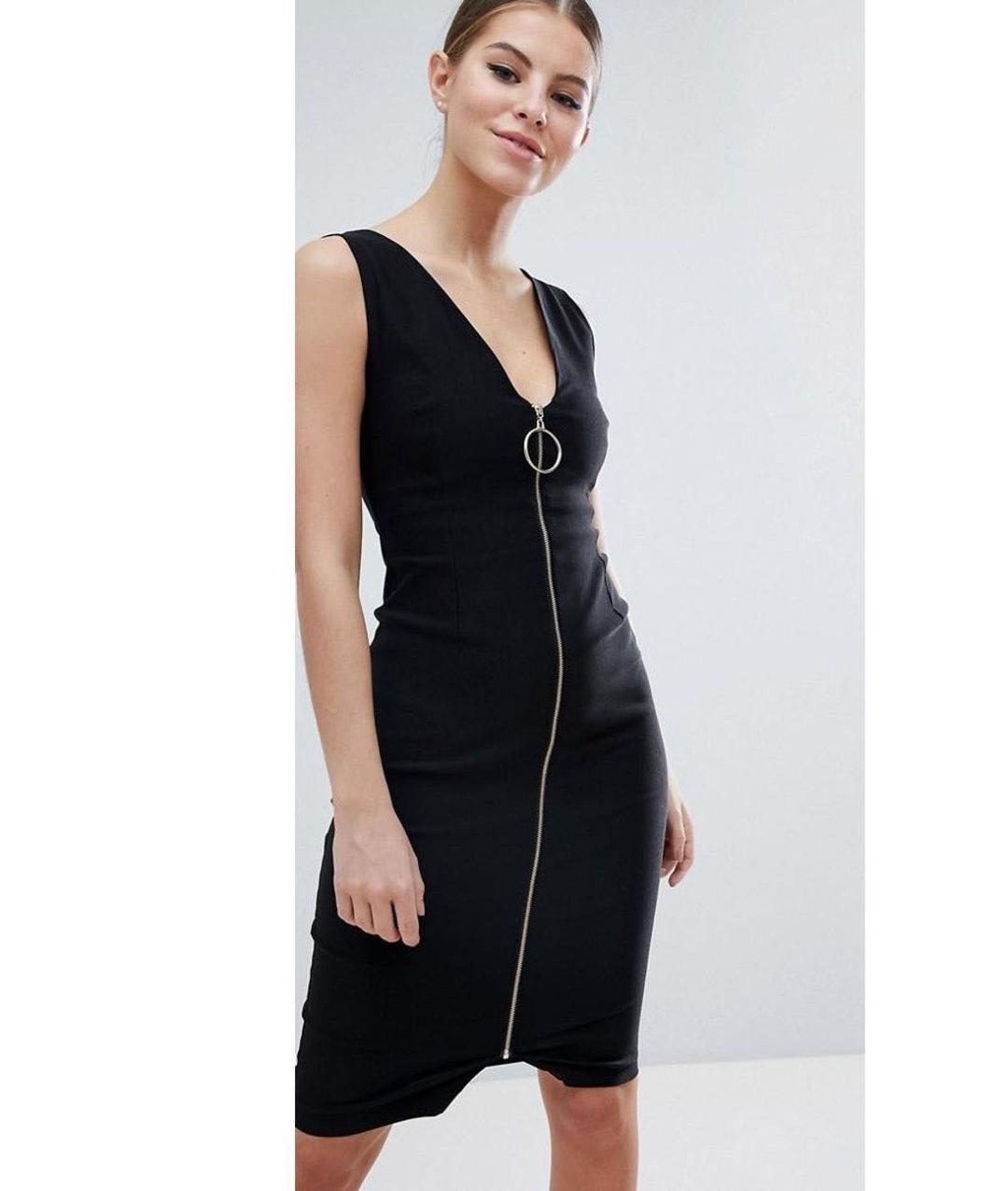 ASOS Платье ASOS Vesper сарафан 44 или небольшой 46 чёрное футляр облегающее — фото 2