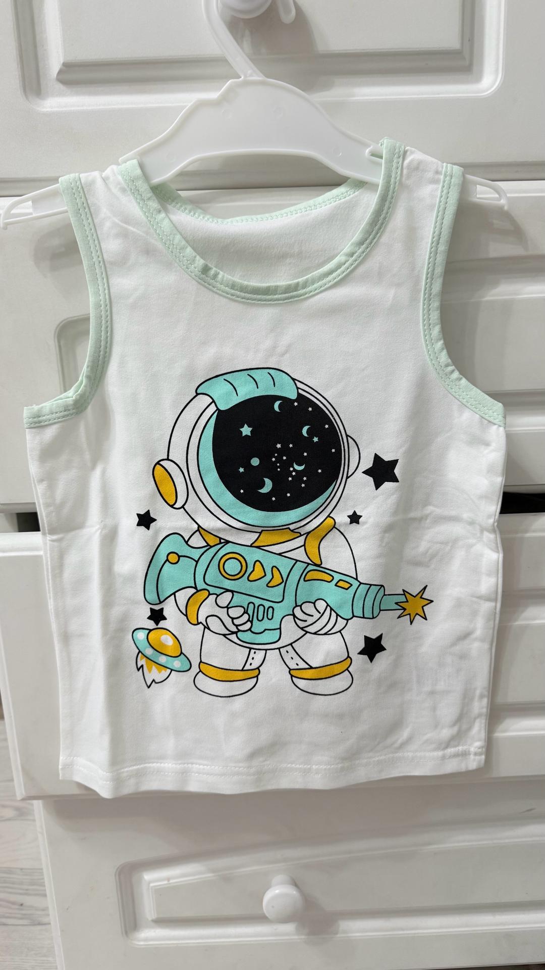 Нет бренда 🚀 Майка с космонавтом для маленьких исследователей 🌟 — фото 2