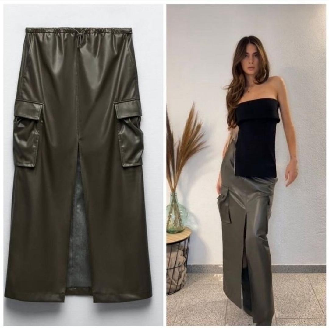 Zara Юбка из экокожи Zara — фото 2