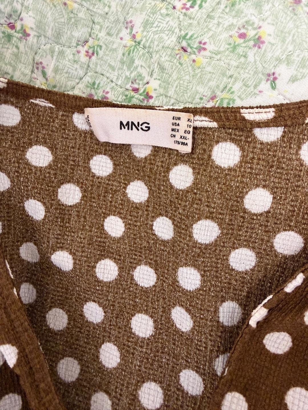 Mango Платье в горошек манго — фото 2