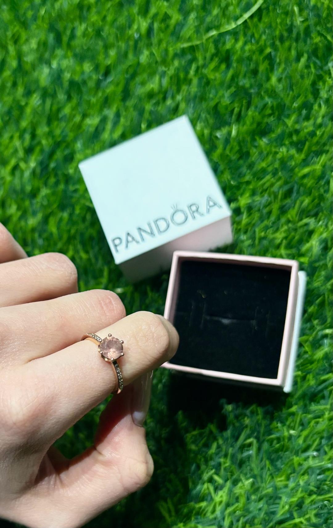 Pandora Нежно-розовое кольцо  “Pandora” — фото 2