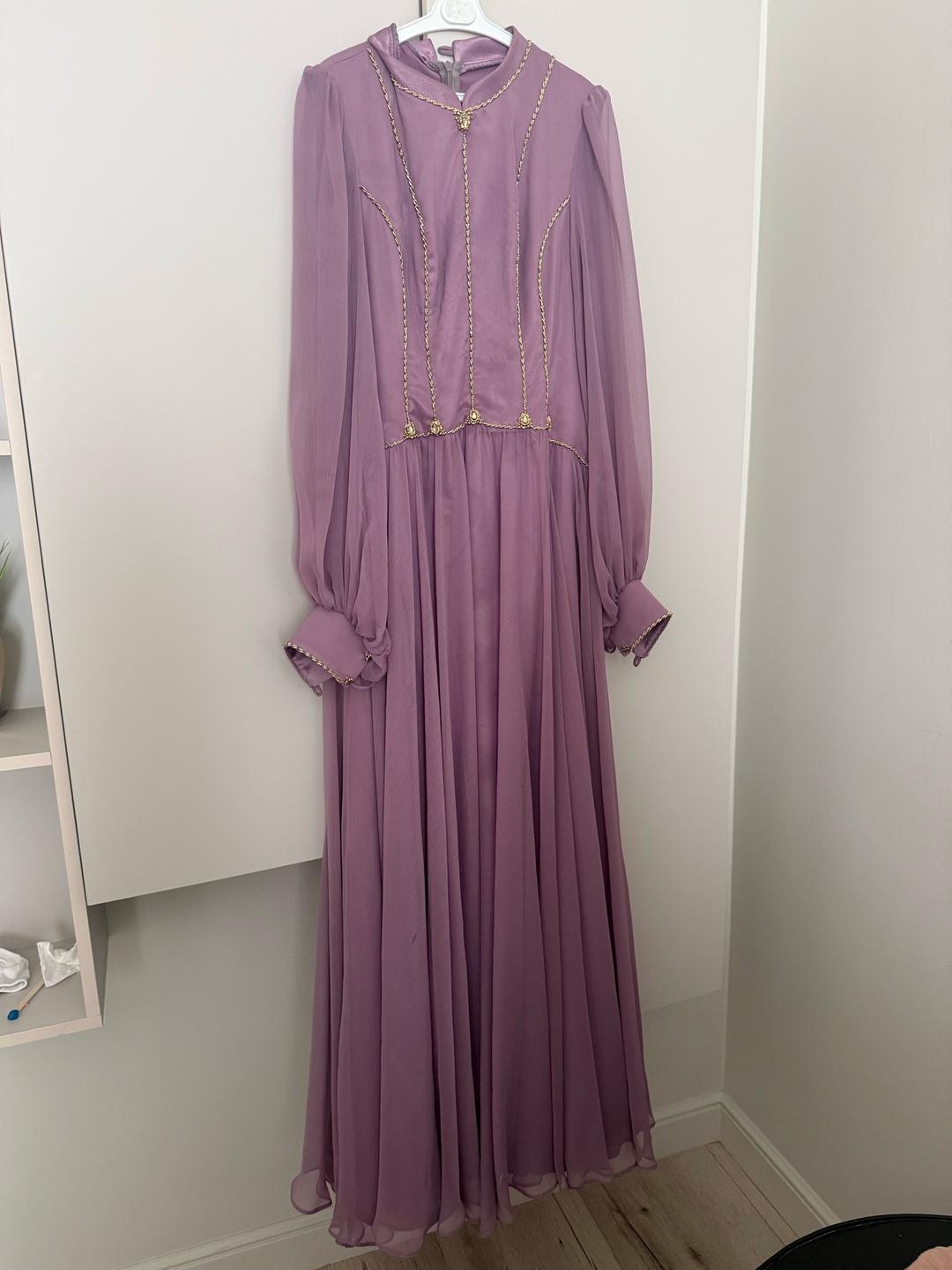 ayanur_atelier Вечернее платье в казах современном стиле с ручной вышивкой — фото 2