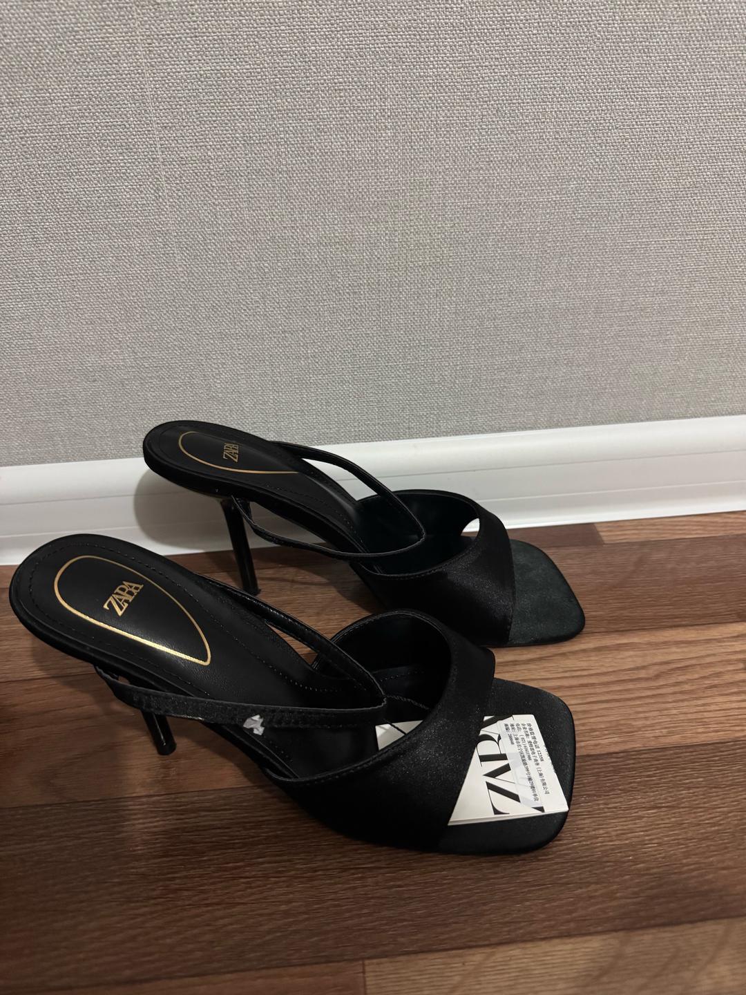 Zara Черные босоножки Zara — фото 2
