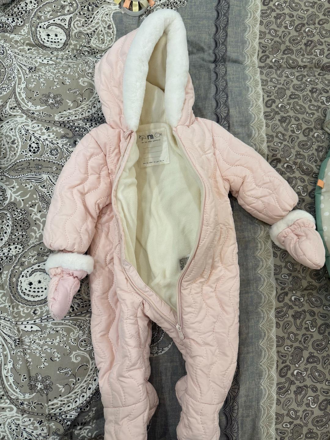 Mothercare Утепленный комбинезон Mothercare для девочки — фото 2