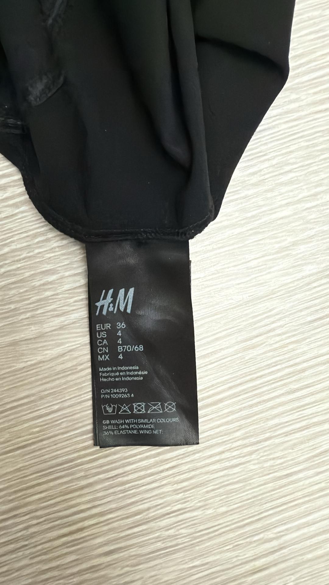 H&M Боди черное HM — фото 2