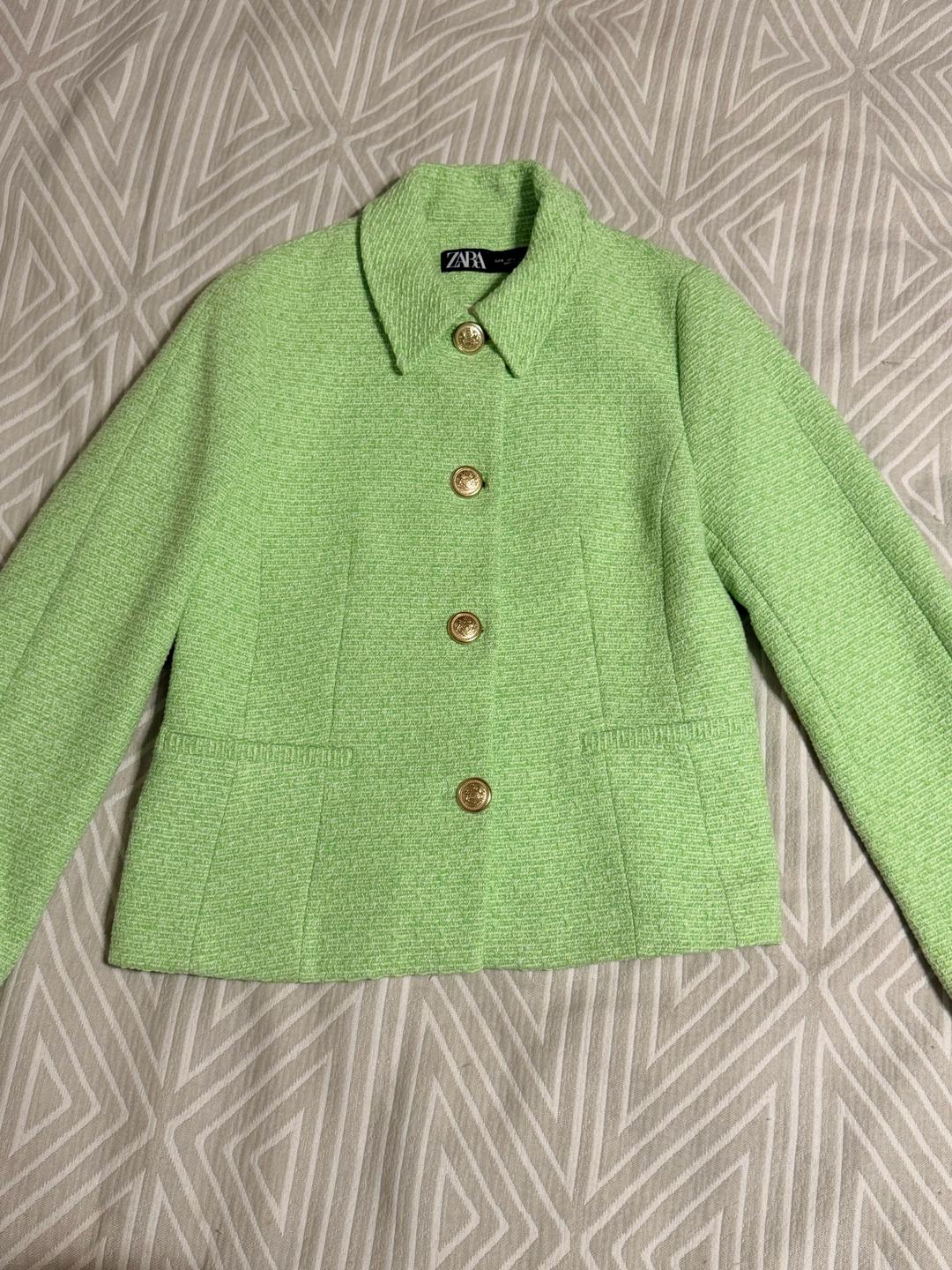 Zara Твидовый пиджак Zara — фото 2