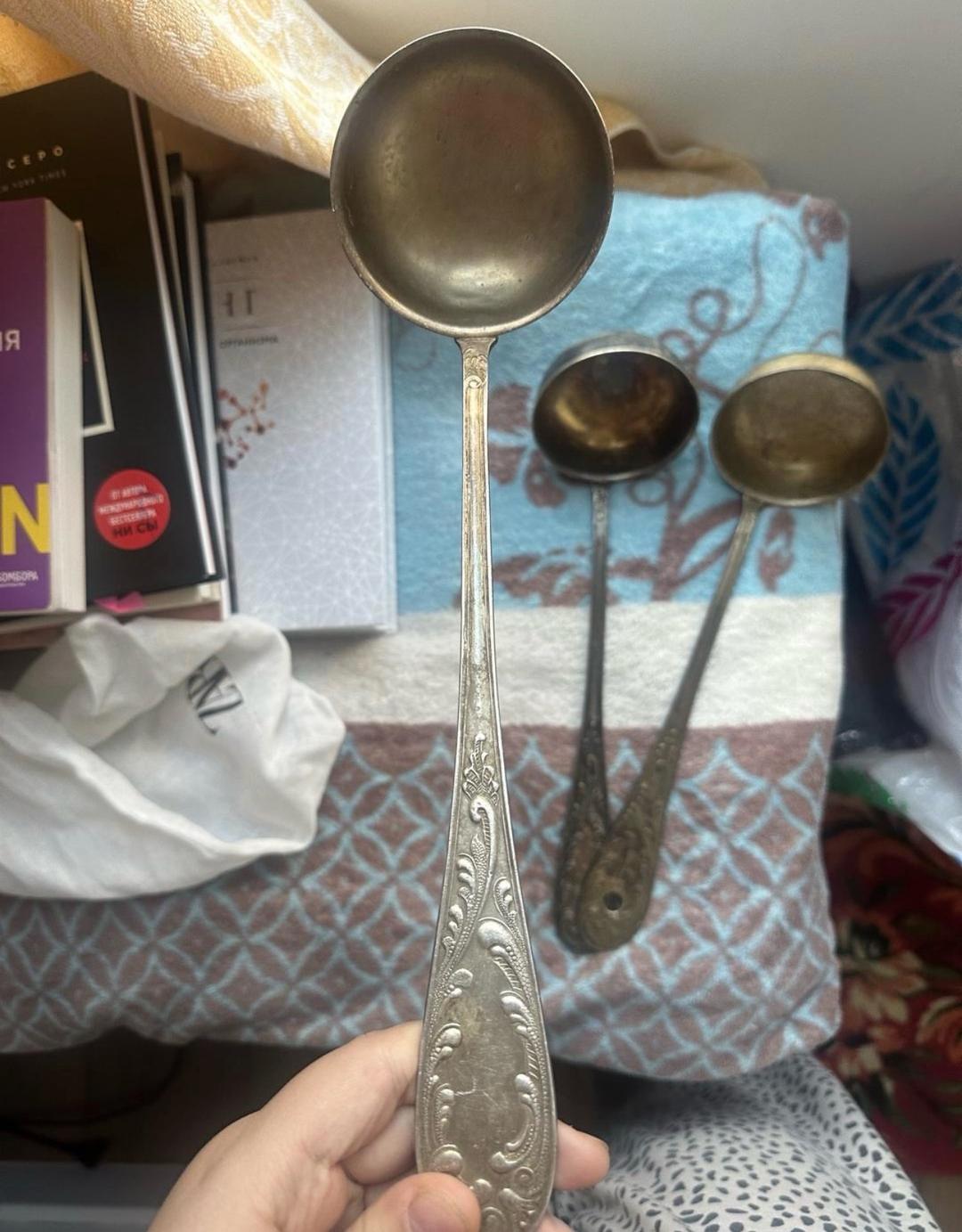 Handmade (ручная работа) Поварешки из мельхиора — фото 2