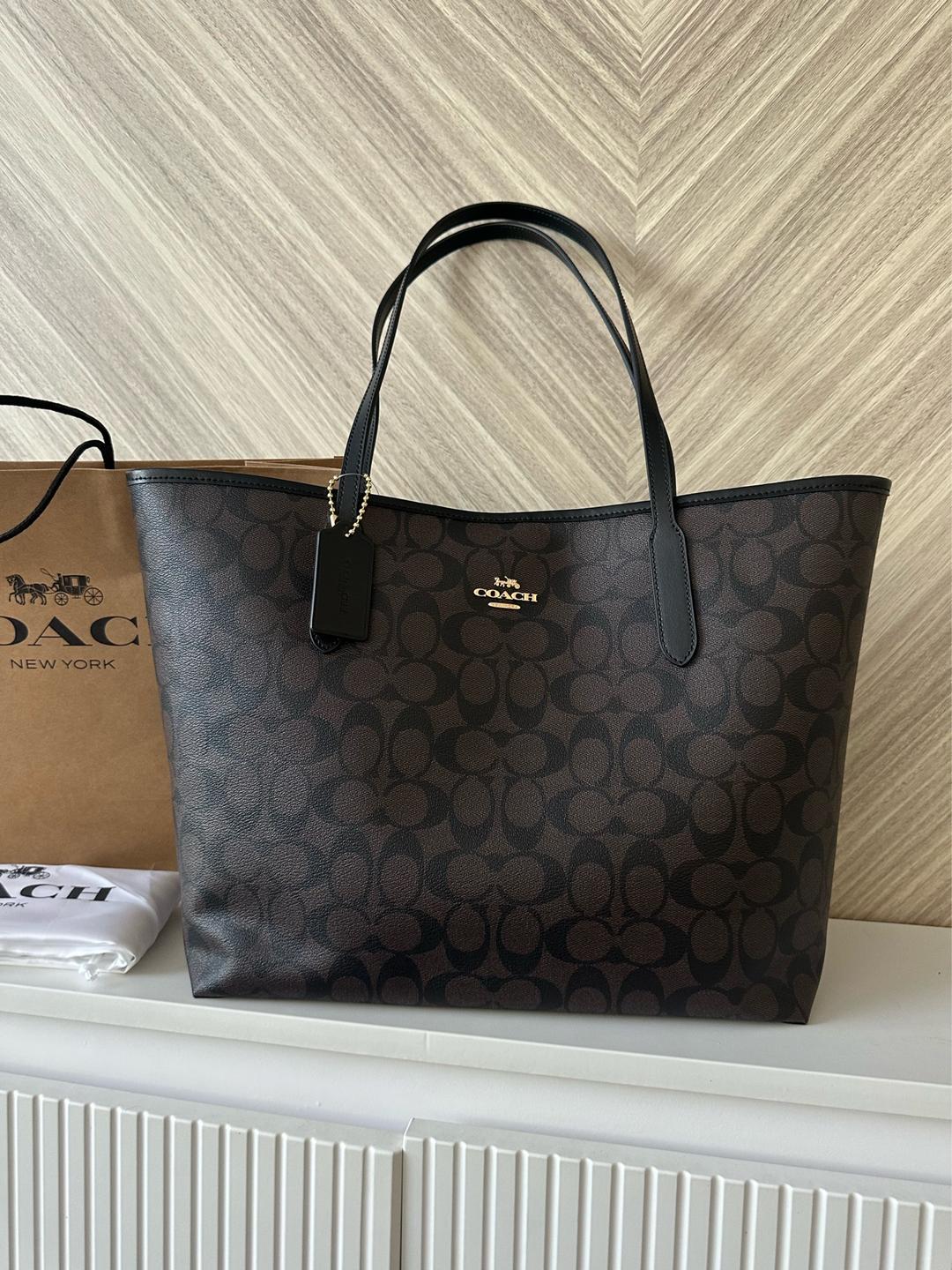 Coach сумка-тоут Coach City Tote in Signature Canvas — фото 2